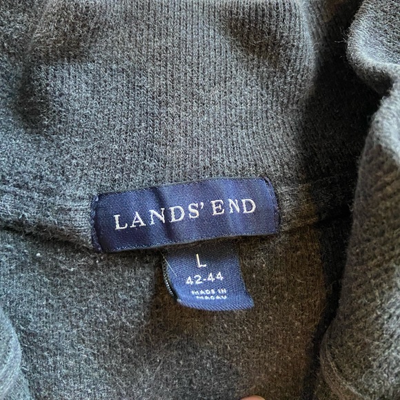 Two Lands End - 1/4 Zip Sweaters - size large - Picture 3 of 3